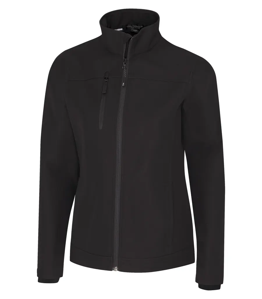Coal Harbour Premier Water Repellent Soft Shell Ladies' Jacket in Black