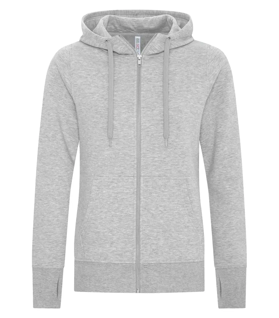 ATC Esactive Core Full ZIP Ladies’ Hoodie in Athletic Grey
