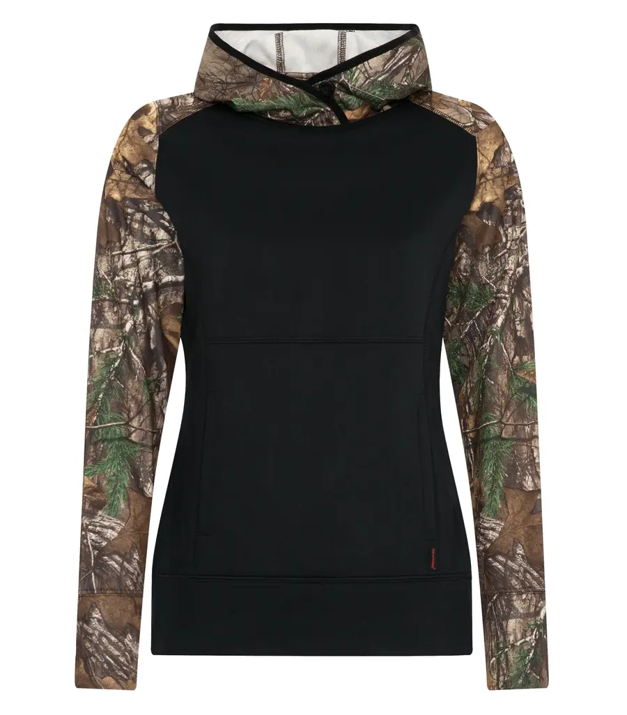 ATC Realtree Tech Fleece Ladies' Hoodie in Black/Realtree Xtra®