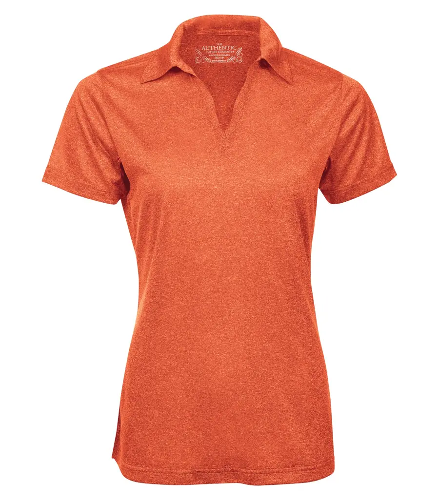 ATC PRO TEAM HEATHER ProFORMANCE LADIES' POLO in Deep Orange Heather