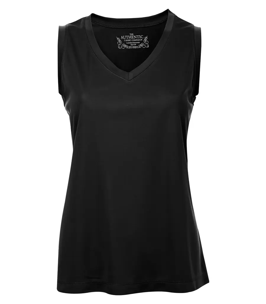 ATC PRO Team Sleeveless V-Neck Ladies' TEE in Black