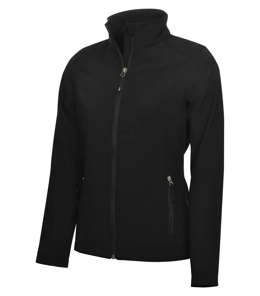 Coal Harbour Everyday Water Repellent Soft Shell Ladies' Jacket in Black