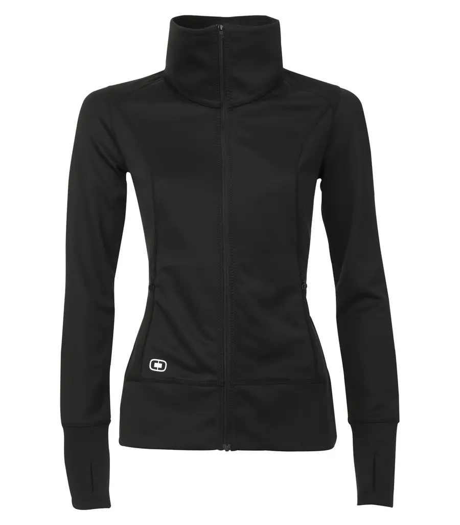 Ogio Endurance Fulcrum Ladies' Full ZIP in Blacktop