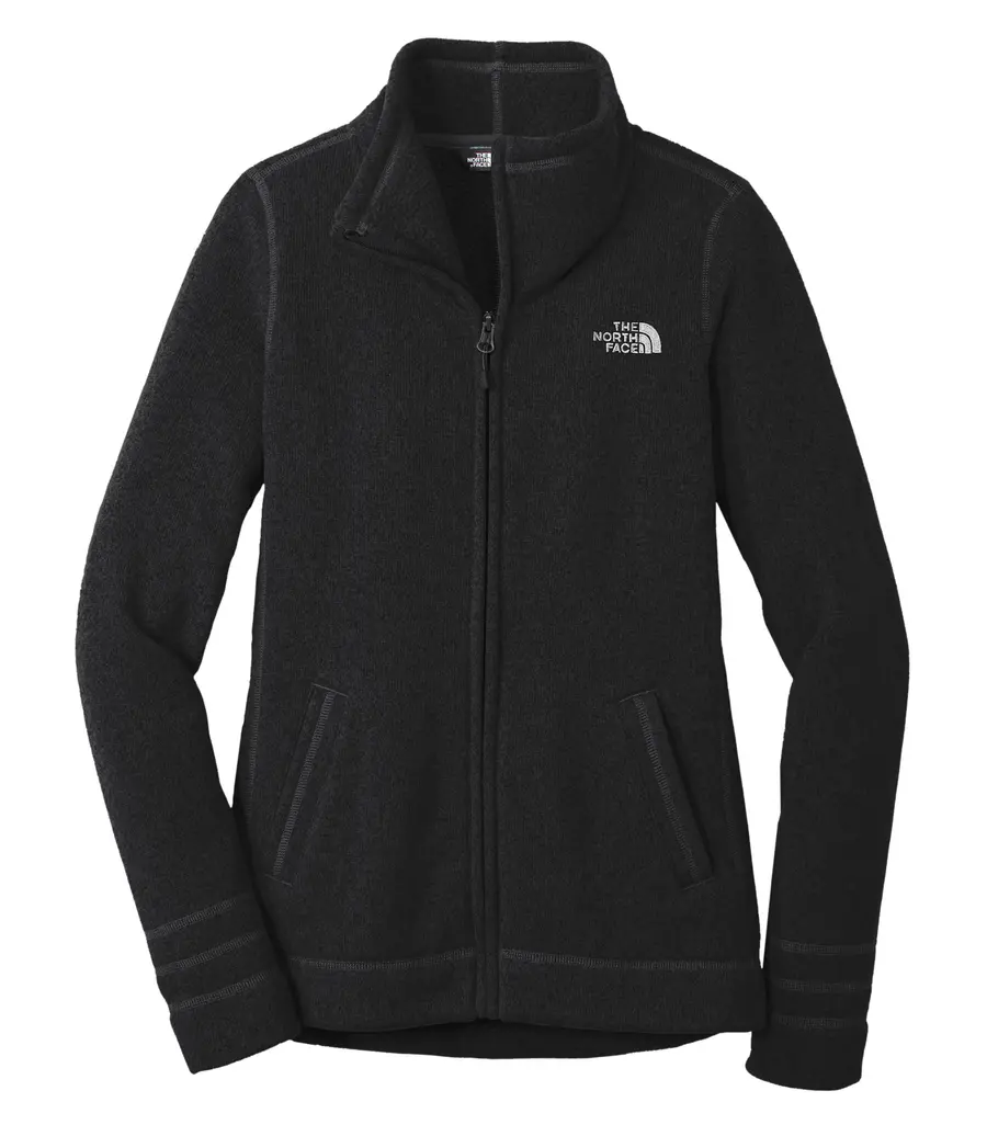 THE North Face Sweater Fleece Ladies' Jacket in Black Heather