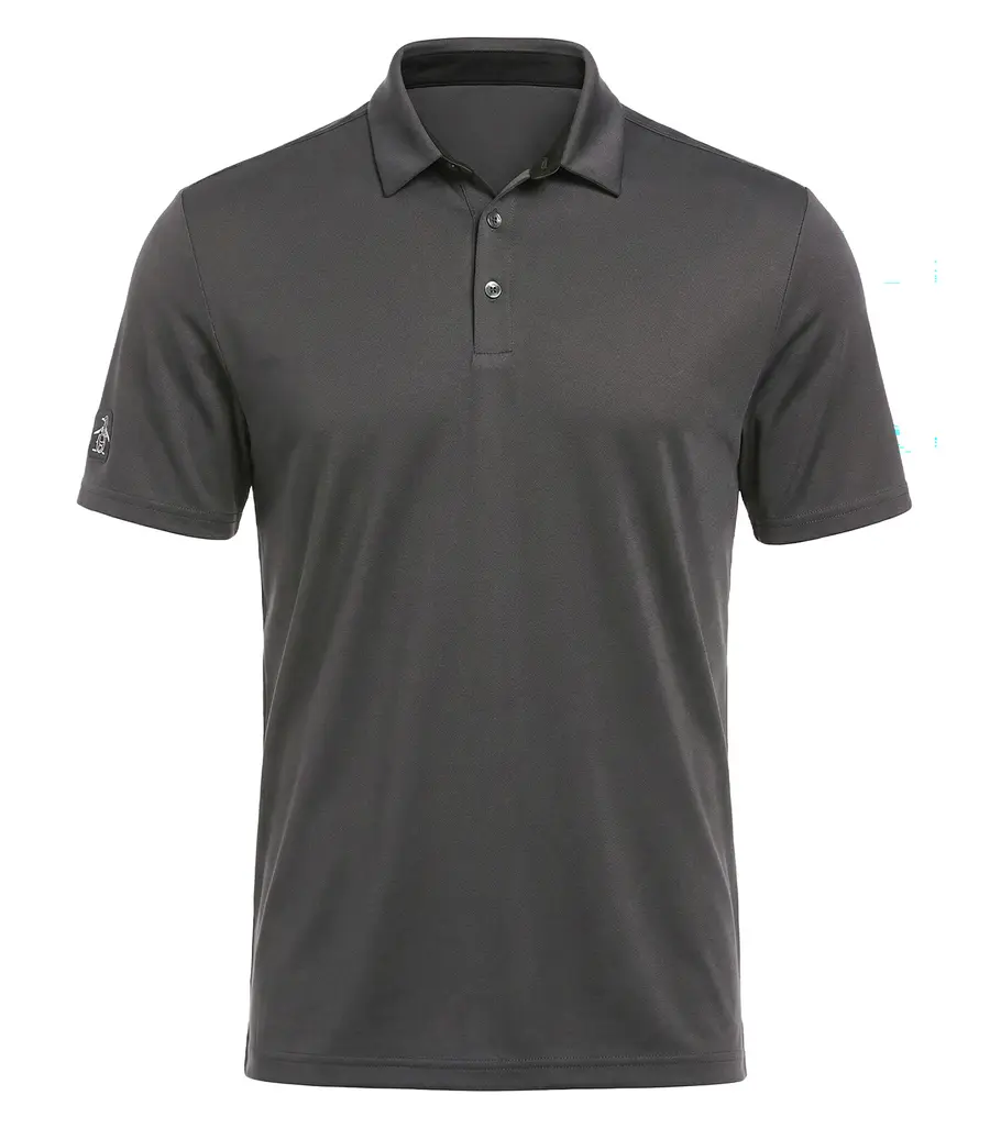 Original Penguin Oxford Polo in Caviar Black