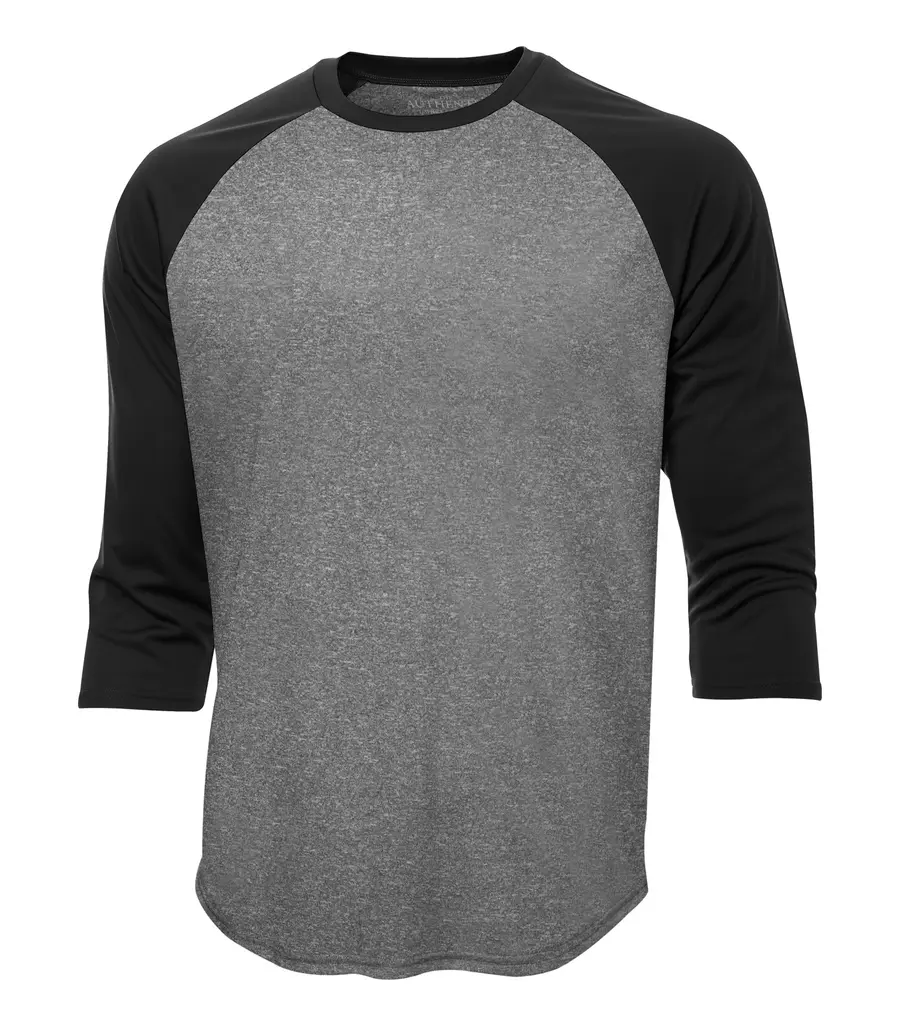 ATC PRO Team Baseball Jersey in Charcoal Heather/Black