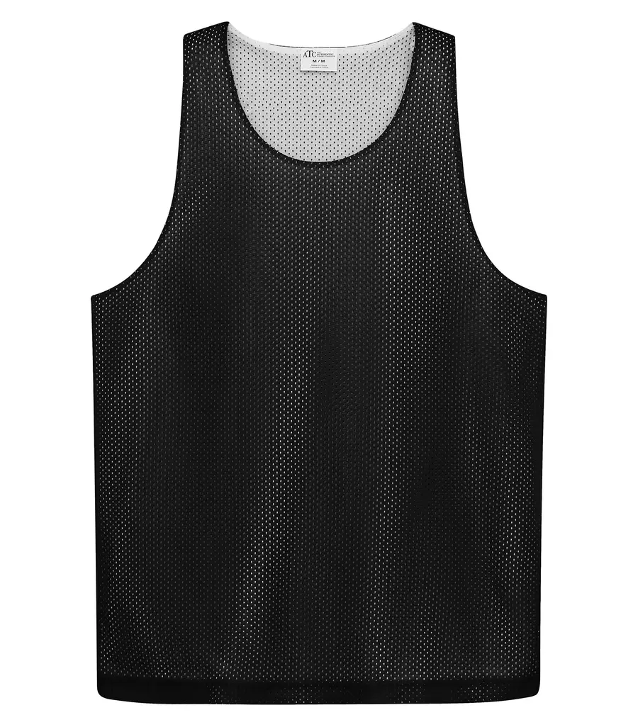 ATC PRO Club Reversible Mesh Tank TOP in Black/White