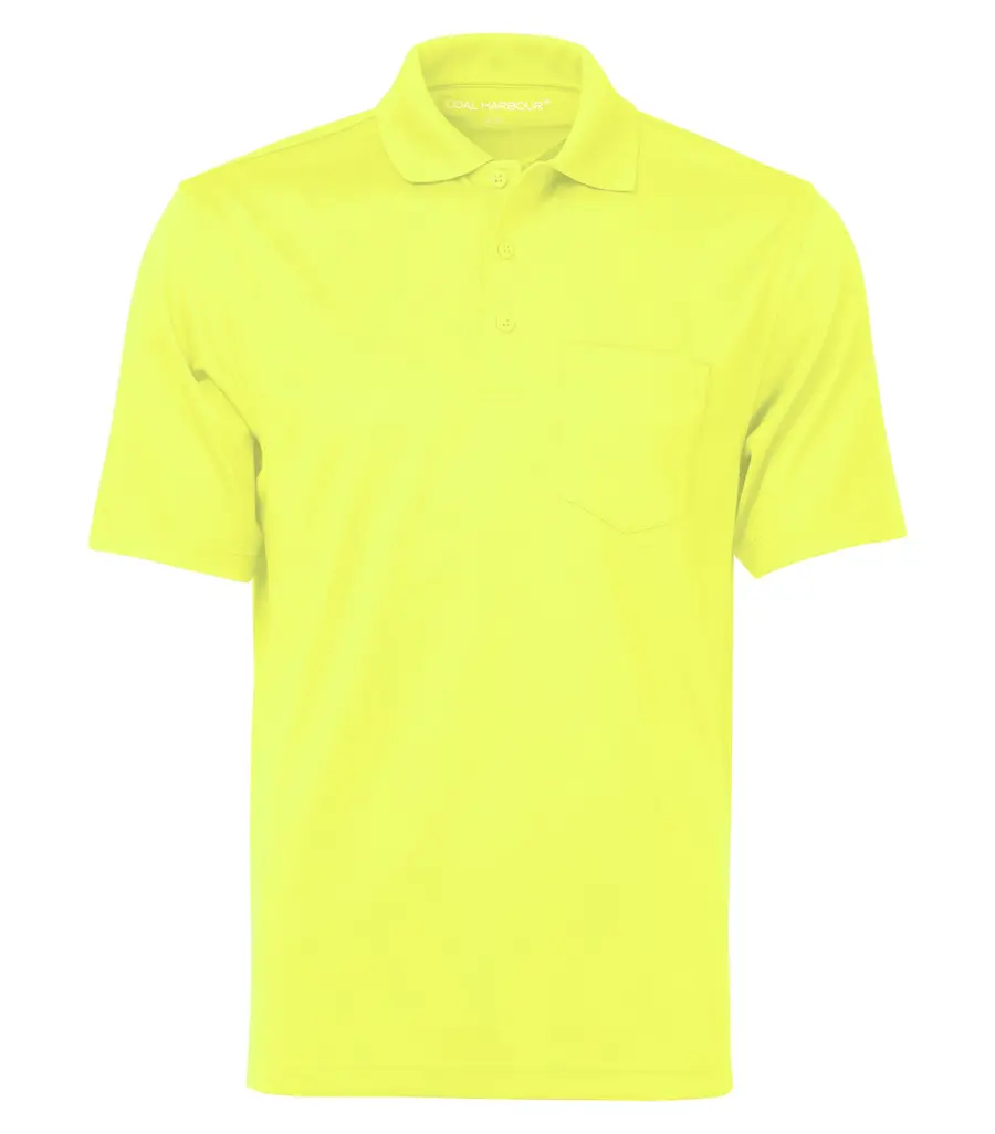 Coal Harbour Snag Proof Power Pocket Polo in ^Safety Yellow
