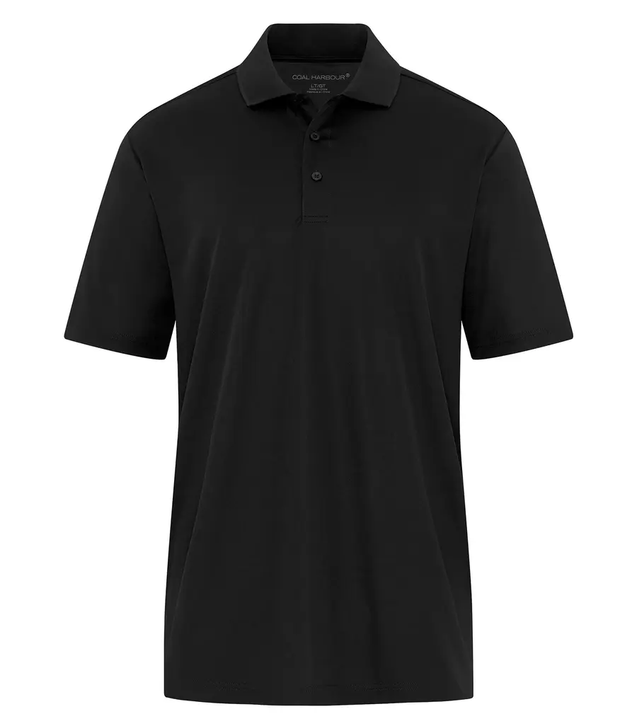 Coal Harbour Everyday Snag Resistant Tall Polo in Black