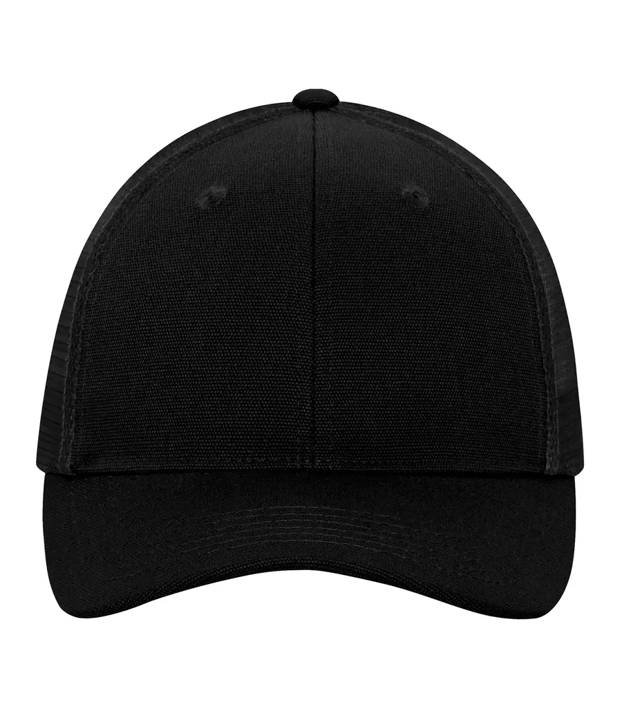 ATC WeRK CANVAS SNAPBACK TRUCKER CAP in Black/Black