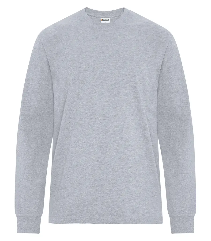 ATC WeRK HEAVYWEIGHT RING SPUN COTTON LONG SLEEVE TEE in Athletic Grey