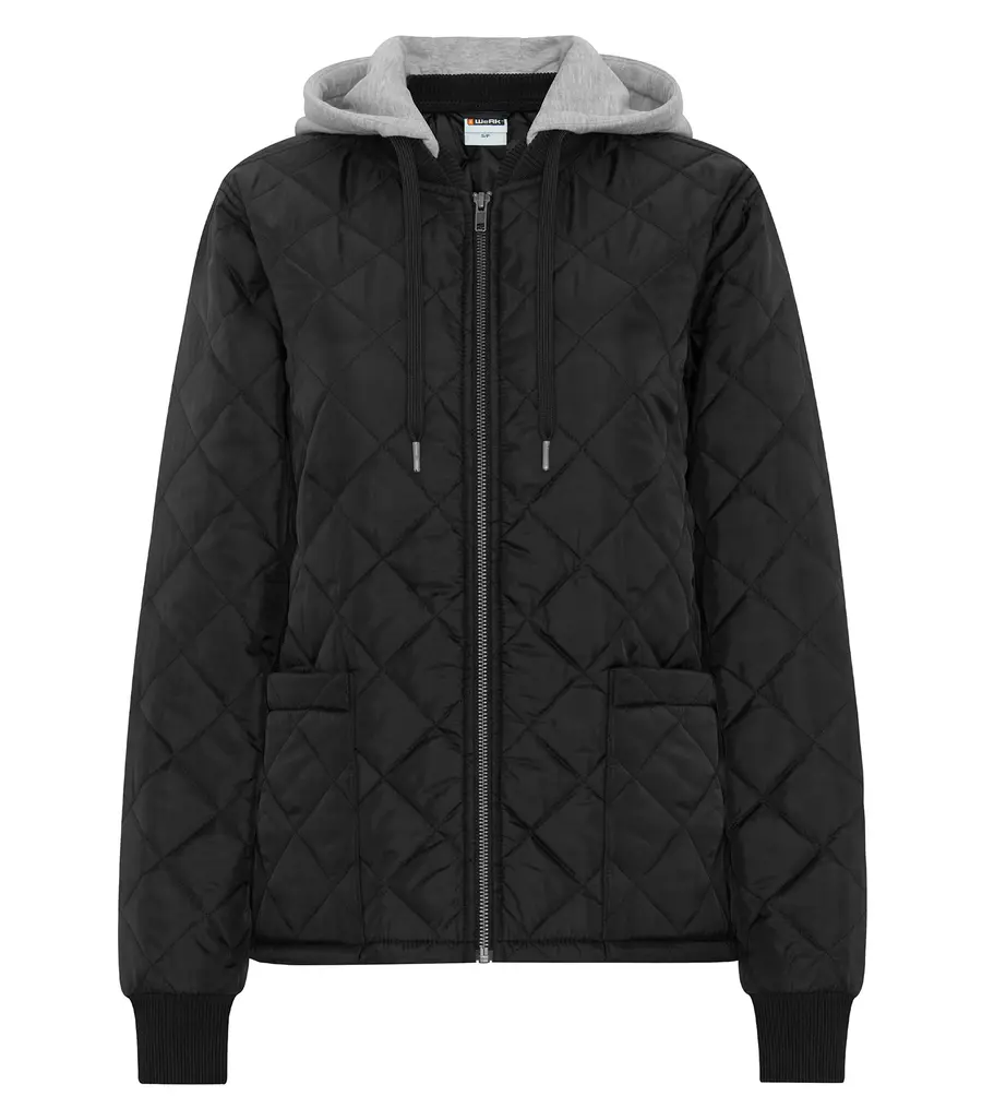ATC WeRK QUILTED FREEZER LADIES’ JACKET WITH DETACHABLE HOOD in Black