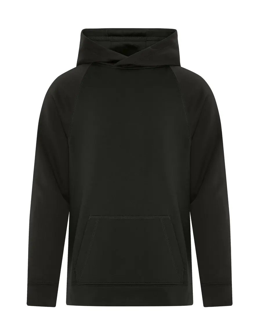 ATC Game DAY Fleece TWO Tone Youth Hoodie in Black/Black