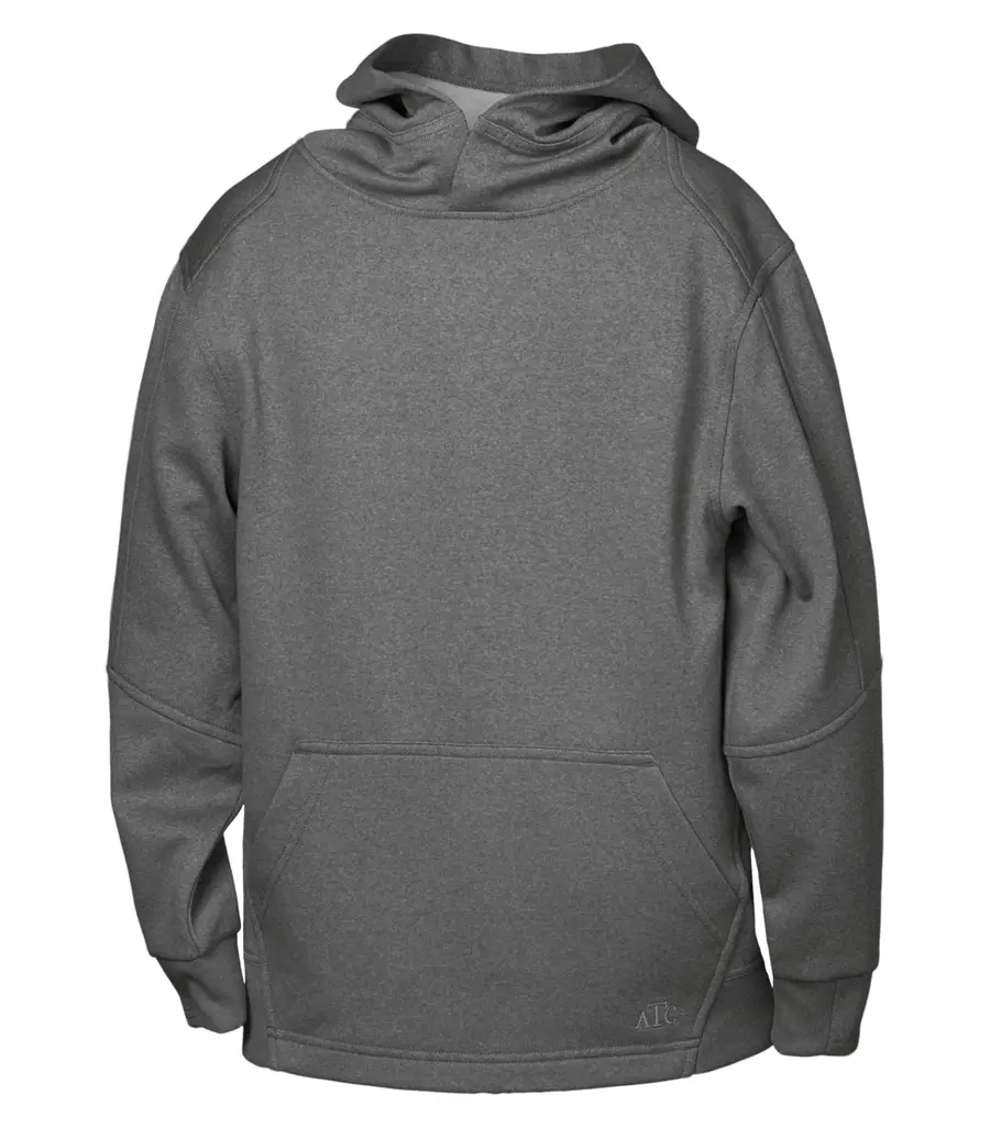 ATC Ptech Fleece Youth Hoodie in Charcoal Heather