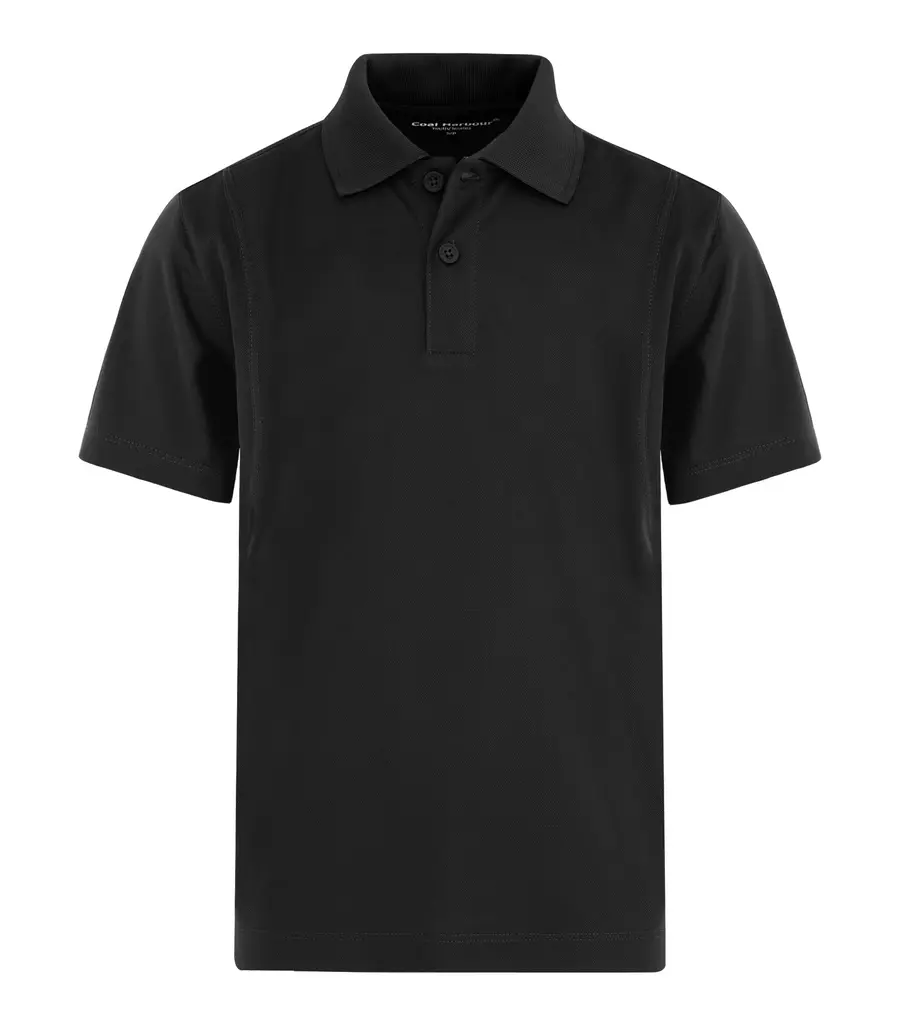Coal Harbour Snag Resistant Youth Polo in Black