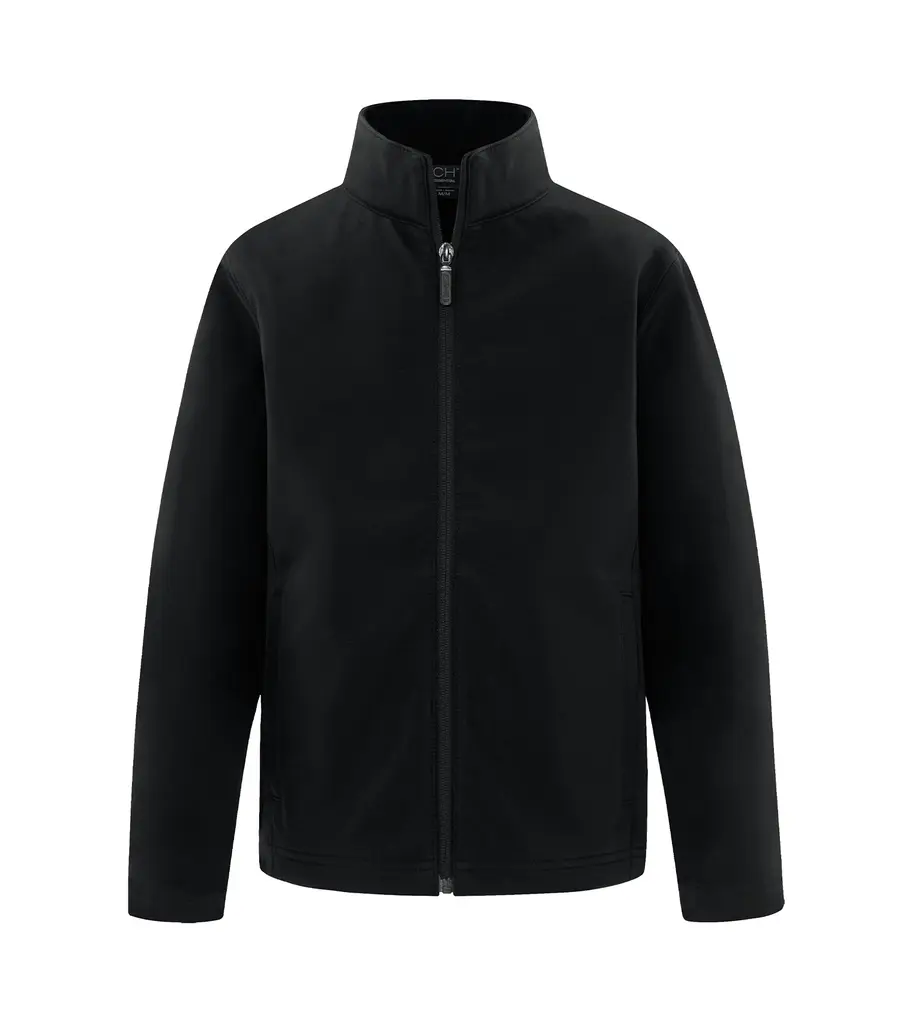 CH Essential Water Repellent Soft Shell Youth Jacket in Black