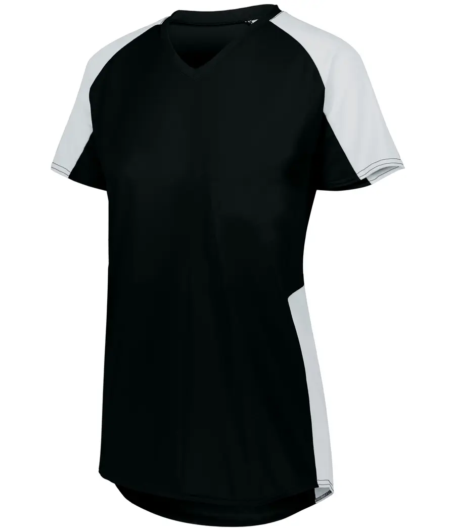 Augusta Ladies Cutter Jersey in Black/White