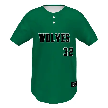 Holloway Youth FreeStyle Sublimated Pin-Dot 2-Button Baseball Jersey in All-Over Pattern
