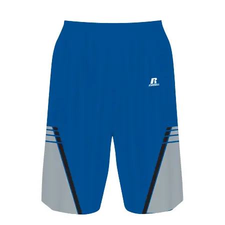 Russell Ladies FreeStyle Sublimated Solid 7 Inch Basketball Shorts in Cadet