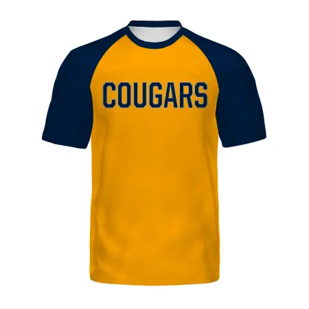 Holloway FreeStyle Semi-Sublimated Raglan Tee-Navy in All-Over Pattern