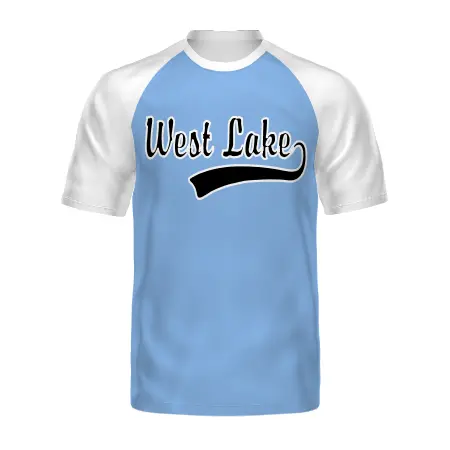 Holloway FreeStyle Semi-Sublimated Raglan Tee-White in All-Over Pattern