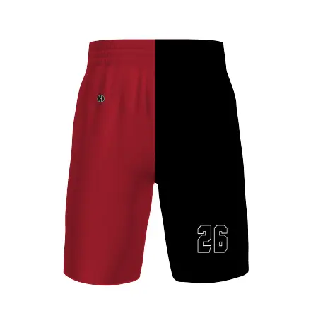 Holloway Youth FreeStyle Sublimated 4-Way Stretch 9 Inch Basketball Shorts in All-Over Pattern