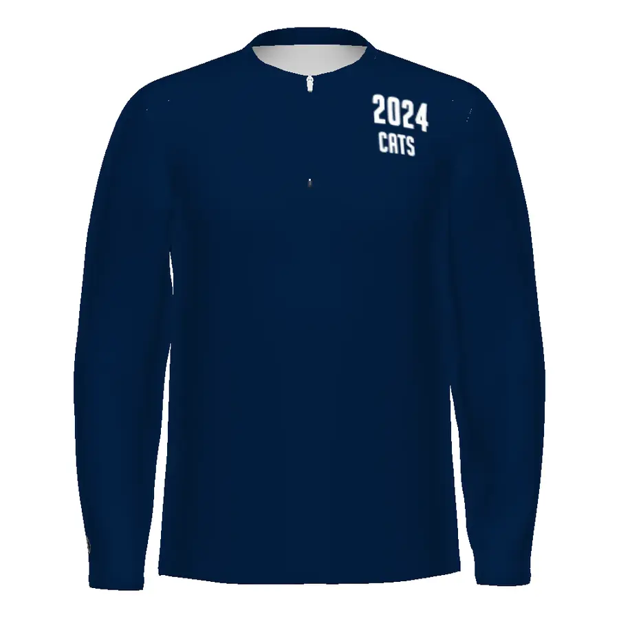 Holloway Youth FreeStyle Sublimated Long Sleeve Woven 1/2 Zip in Custom Design Line