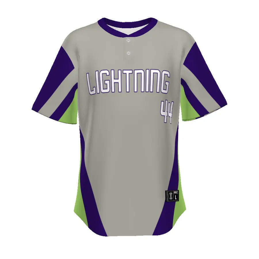 Holloway FreeStyle Sublimated Pin-Dot 2-Button Baseball Jersey (New Fit) in Grand Slam