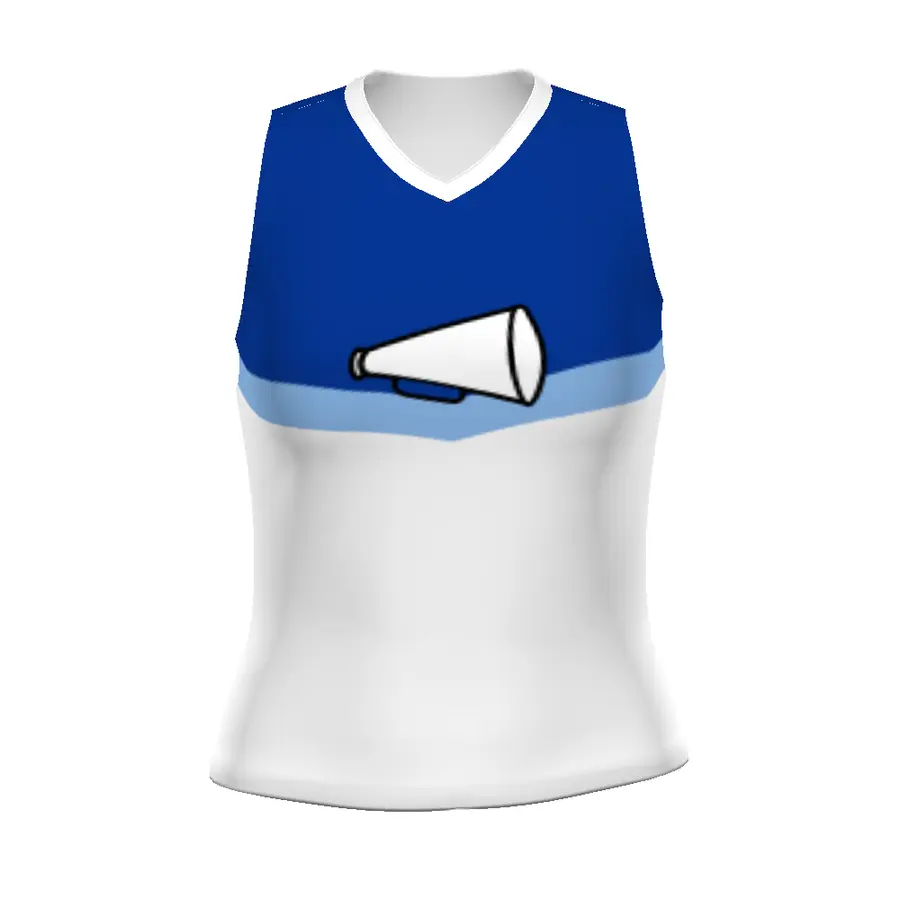 Holloway Girls FreeStyle Sublimated Cheer Shell in Aerial