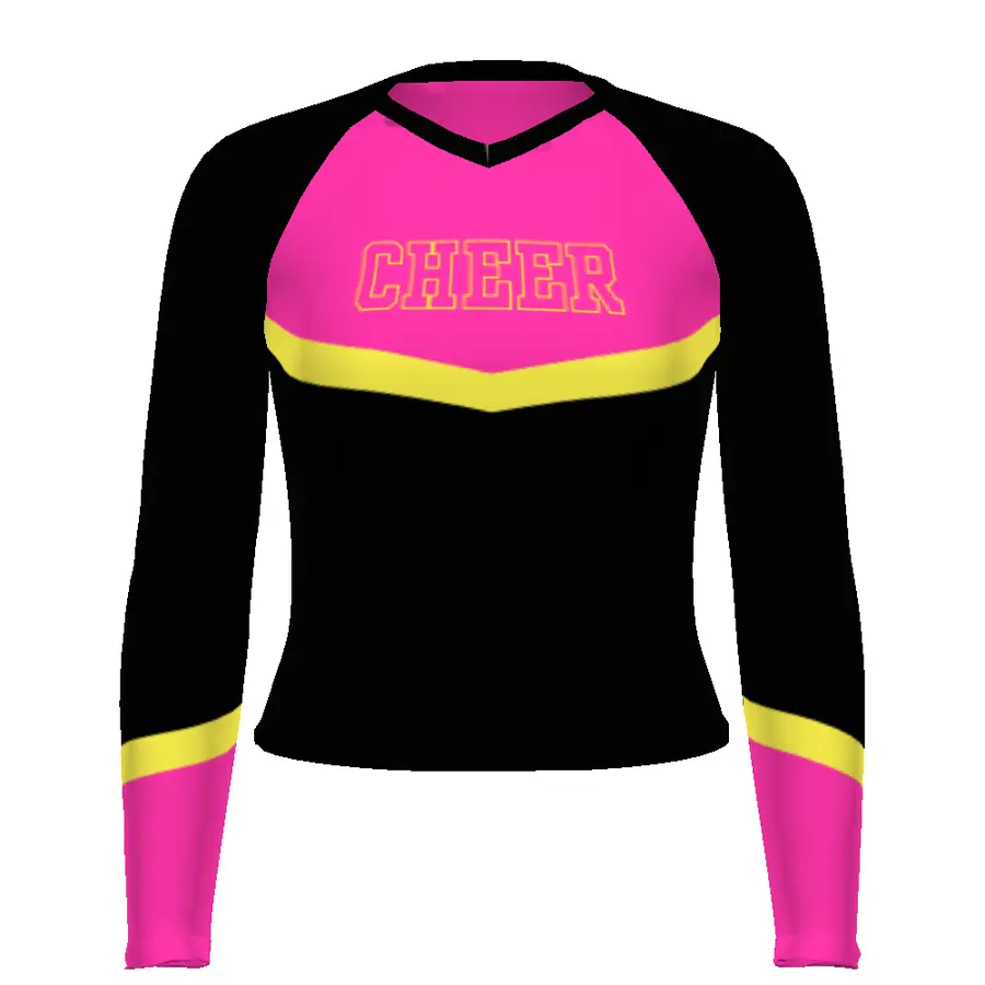Holloway Ladies FreeStyle Sublimated Long Sleeve Cheer Top in Aerial