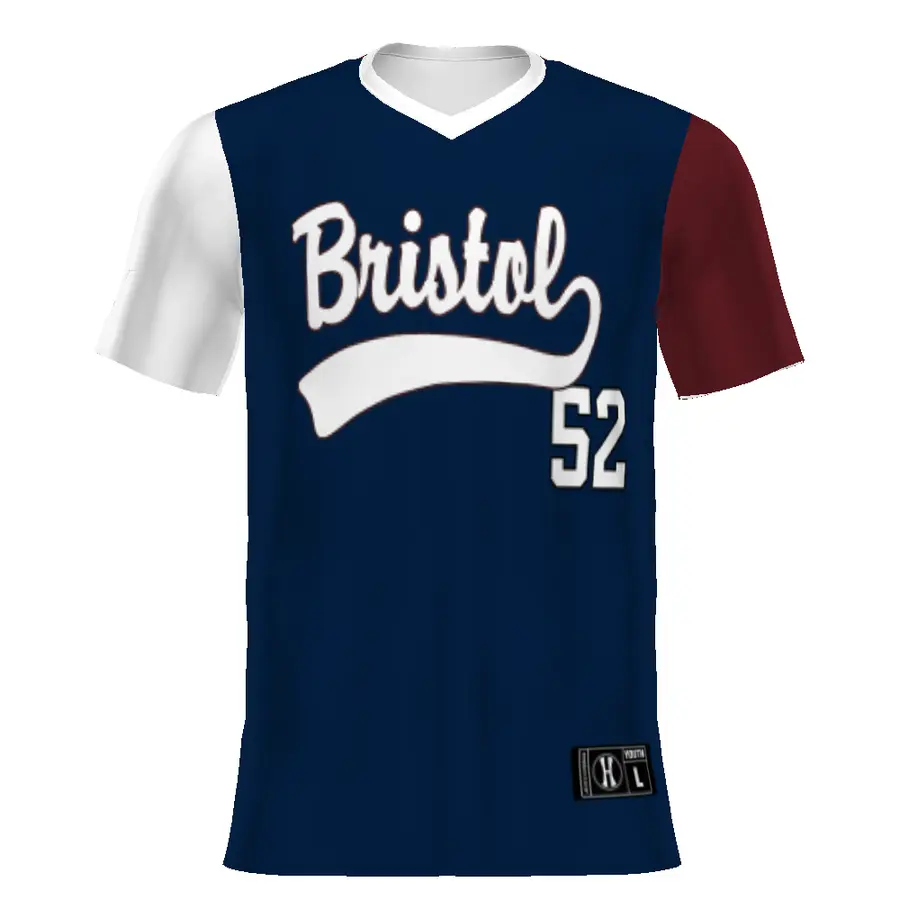 Holloway Youth FreeStyle Sublimated Turbo V-Neck Baseball Jersey in Custom Design Line