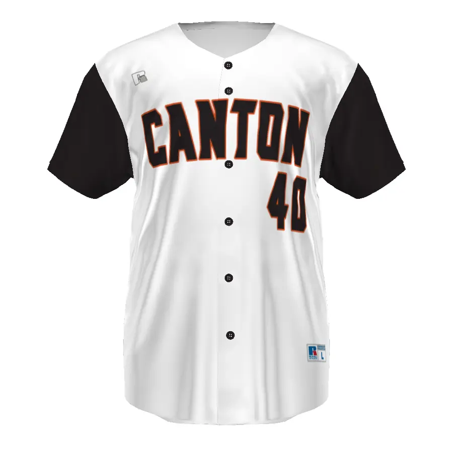 Russell FreeStyle Sublimated Faux Full-Button Baseball Jersey in Base