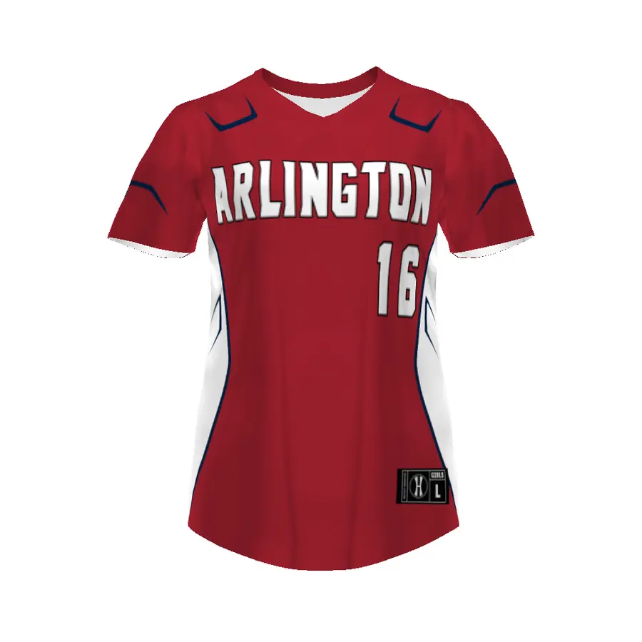 Holloway Girls FreeStyle Sublimated Turbo Lightweight Short Sleeve Softball Jersey in Advance