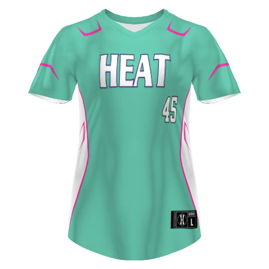 Holloway Girls FreeStyle Sublimated Pin-Dot Short Sleeve Softball Jersey in Advance