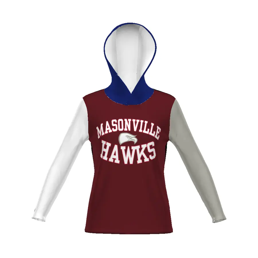 Holloway Ladies FreeStyle Sublimated Long Sleeve Hoodie in All-Over Pattern