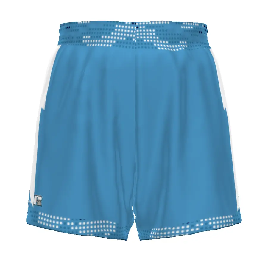 Russell Girls FreeStyle Sublimated Lacrosse Shorts in Around The World