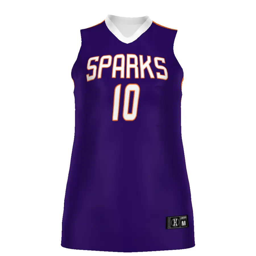 Holloway Ladies FreeStyle Sublimated Turbo Lightweight Racerback Basketball Jersey in All-Over Pattern