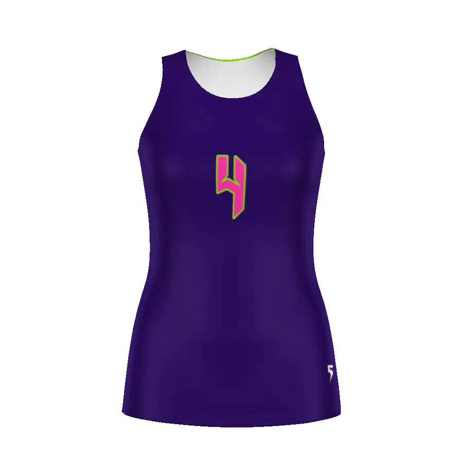High Five Ladies FreeStyle Sublimated Sleeveless Volleyball Tank in All-Over Pattern
