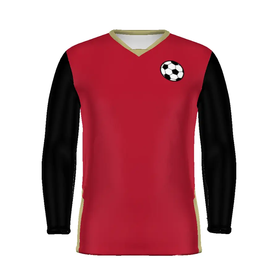 High Five FreeStyle Sublimated Elite Long Sleeve Soccer Jersey in All-Over Pattern