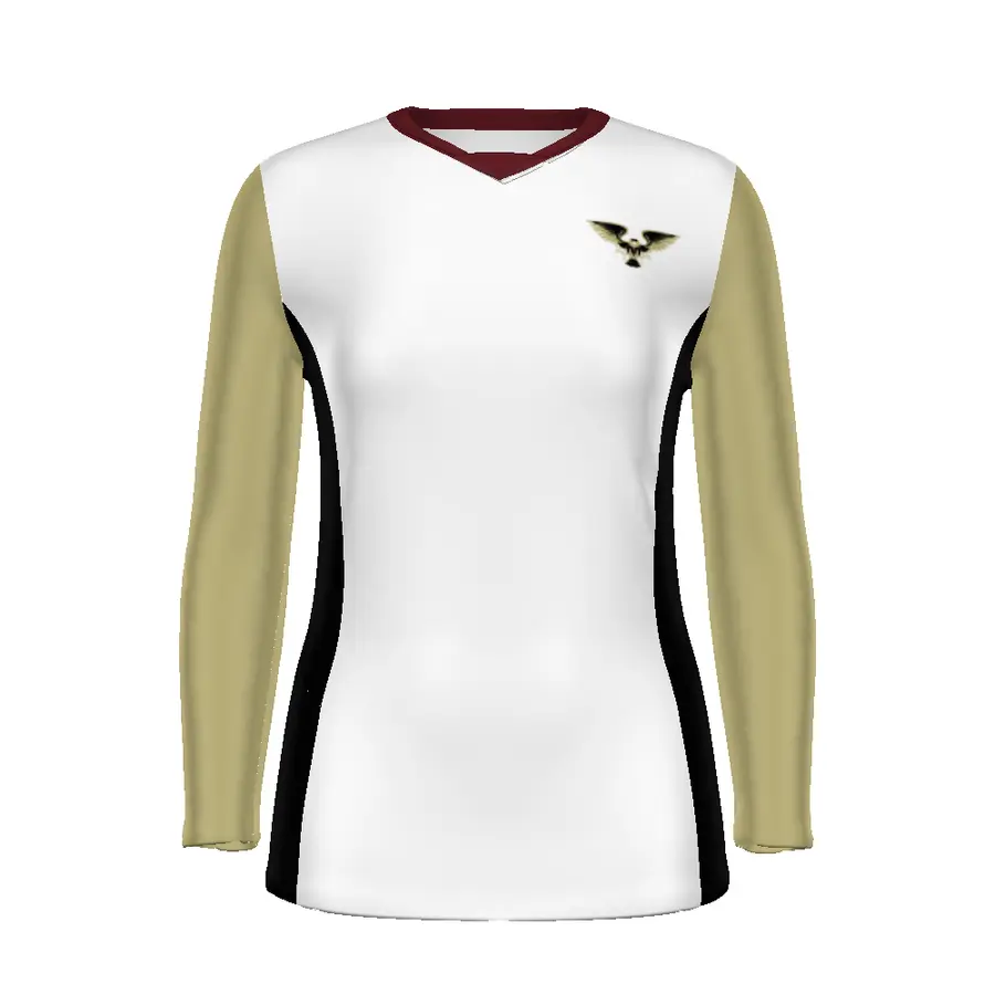 High Five Ladies FreeStyle Sublimated Elite Long Sleeve Soccer Jersey in All-Over Pattern