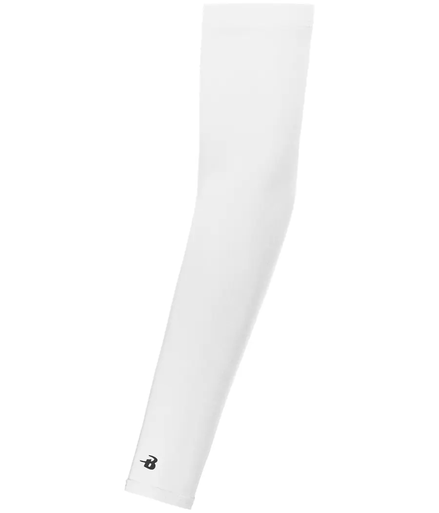 Badger Sport Solid Arm Sleeve in White