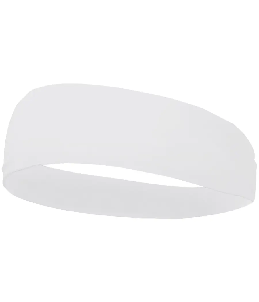 Badger Sport Wide Headband in White