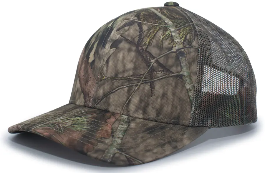 Pacific Headwear Camo Snapback Trucker Cap in Break-up Country