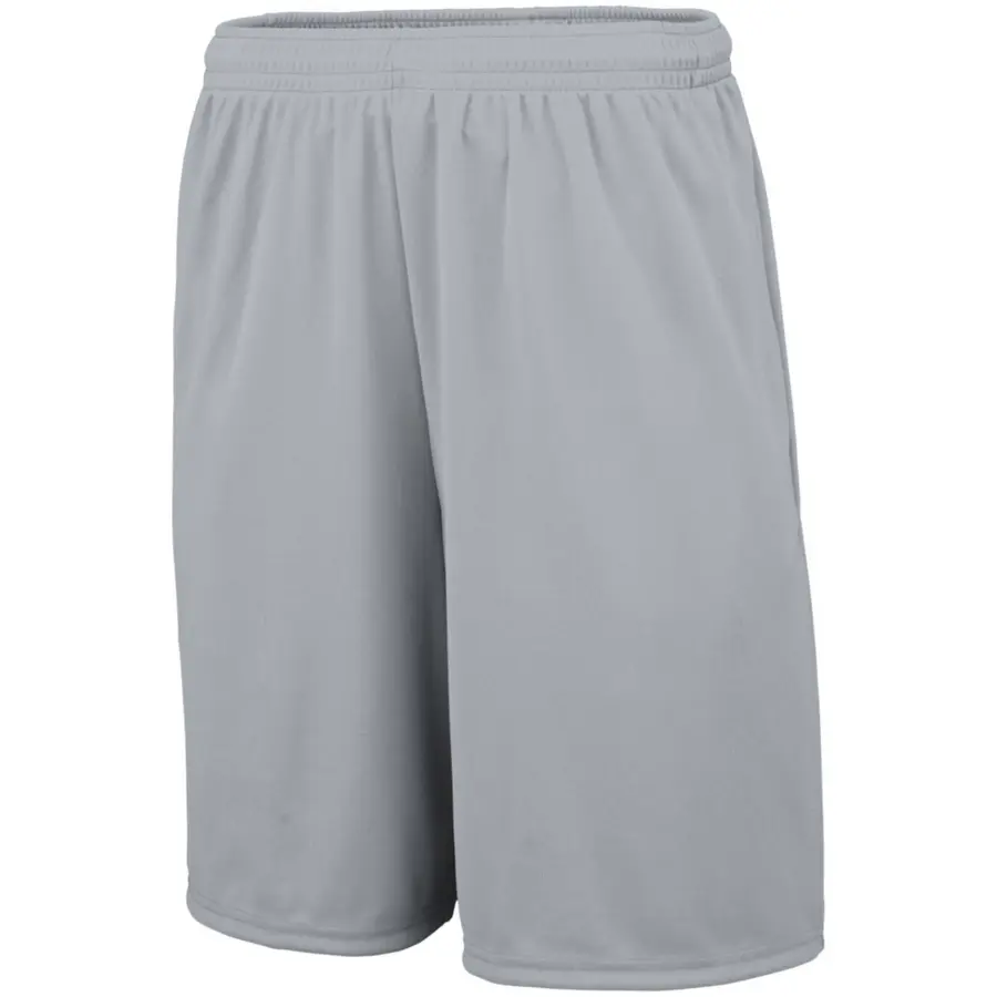 Augusta Training Shorts With Pockets in Silver Grey