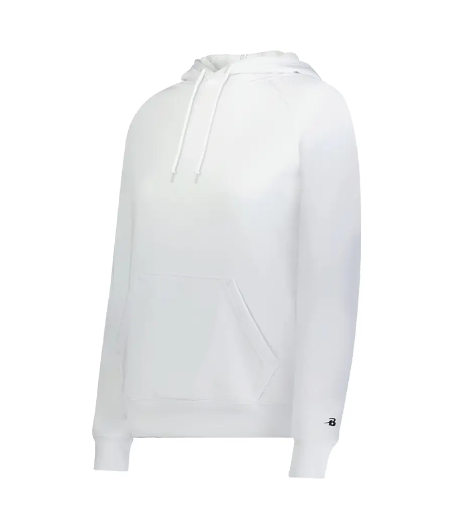 Badger Sport Ladies Performance Fleece Hoodie in Black
