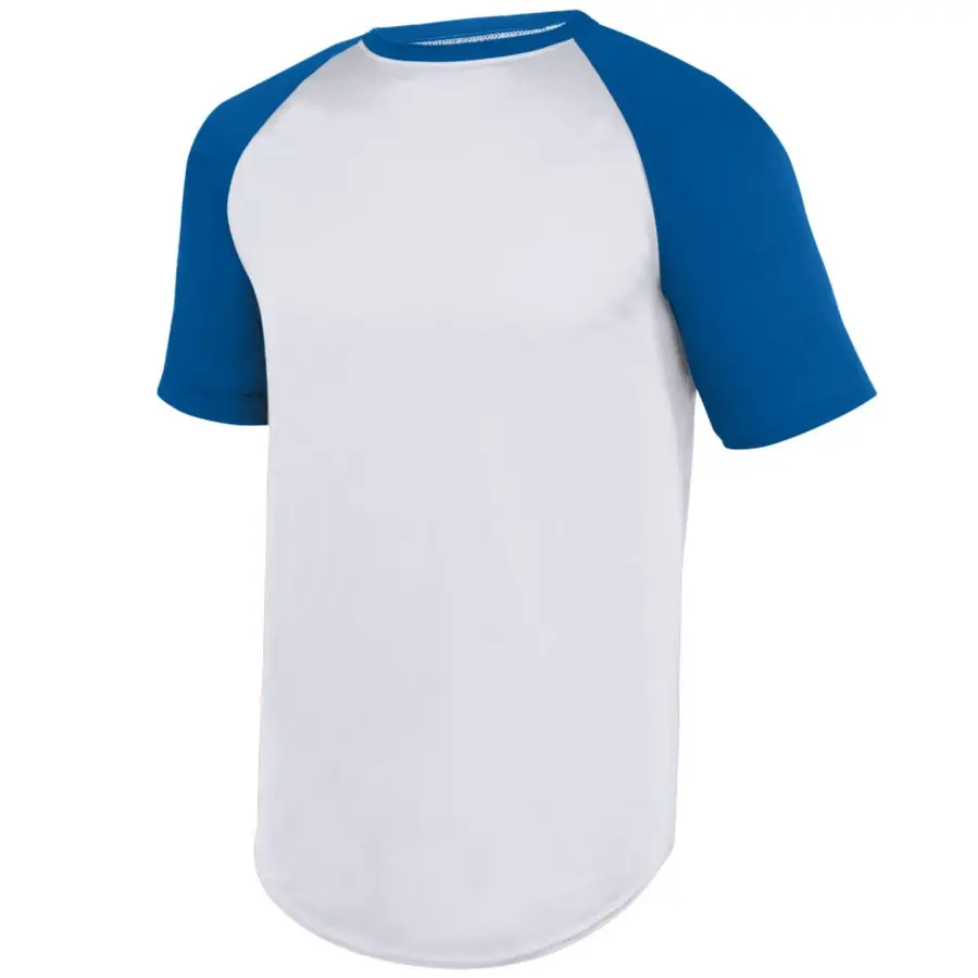 Augusta Attain Diamond Jersey in White/Royal