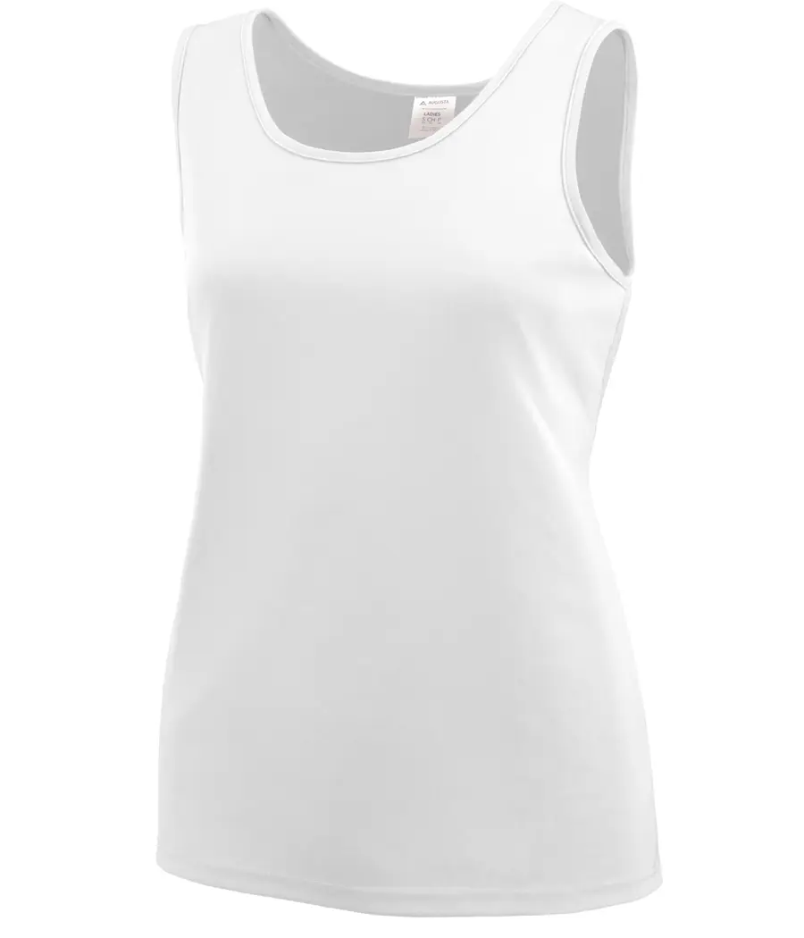 Augusta Girls Training Tank in White