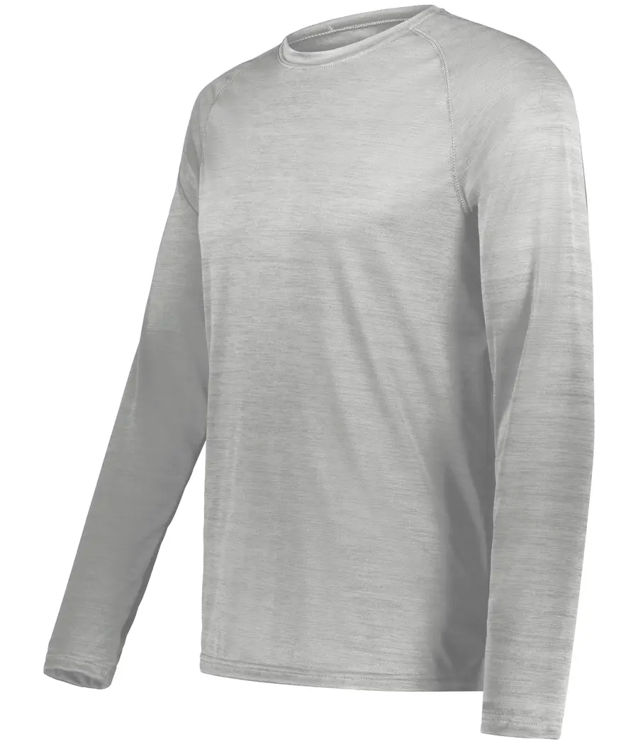 Holloway All-Pro Long Sleeve Tee in Athletic Grey Heather