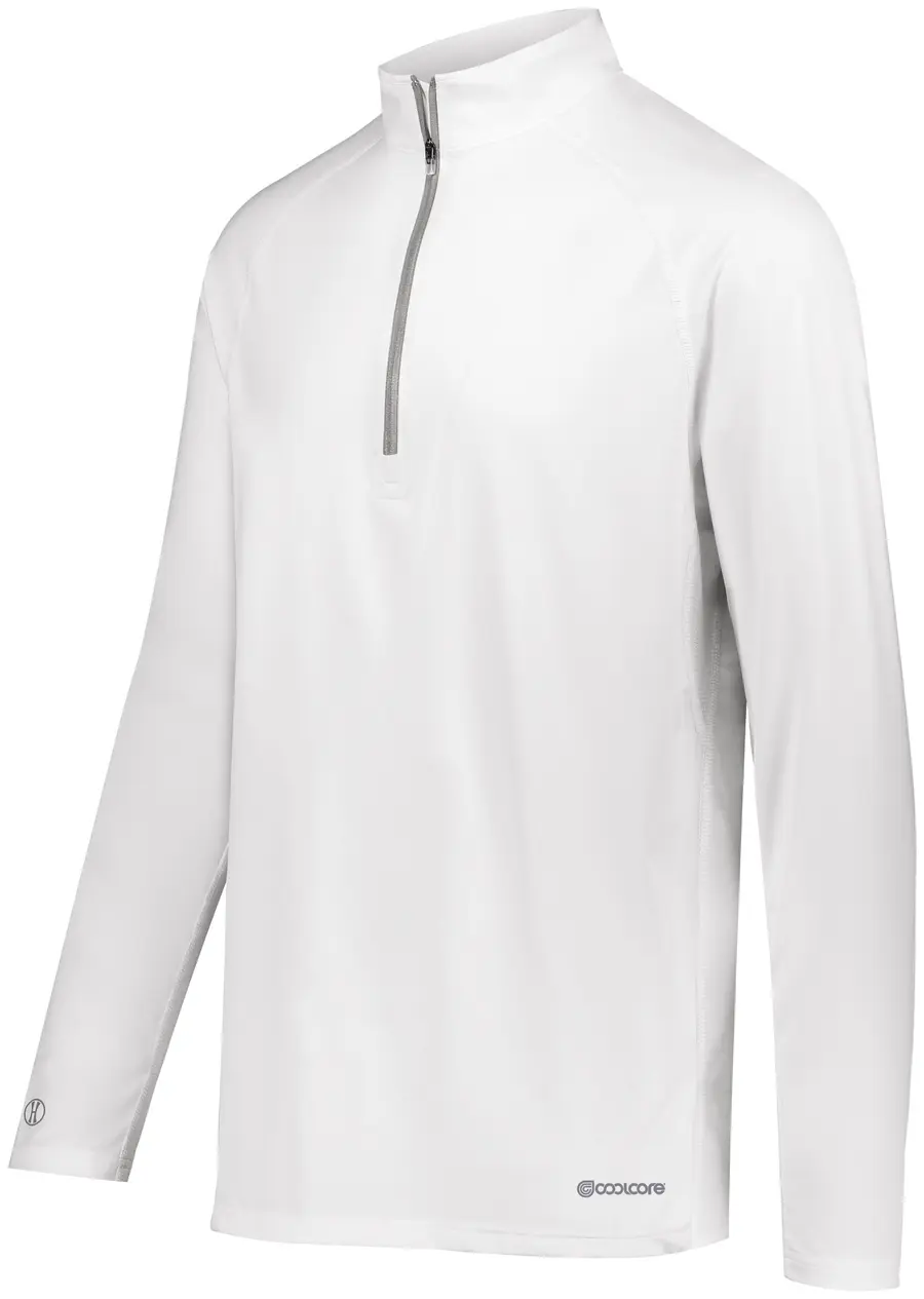 Holloway Electrify 1/2 Zip Pullover Powered by Coolcore in White