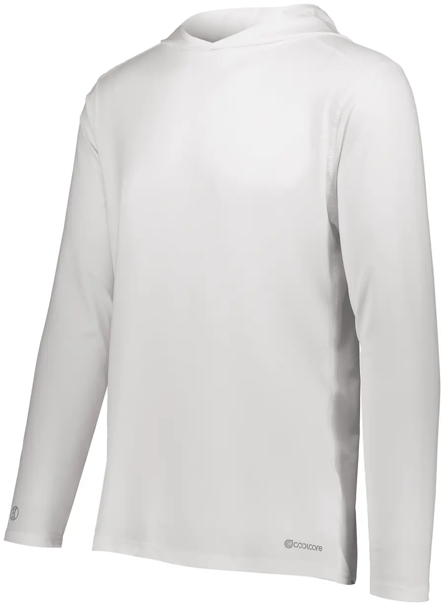 Holloway Youth Electrify Hoodie Powered by Coolcore in White